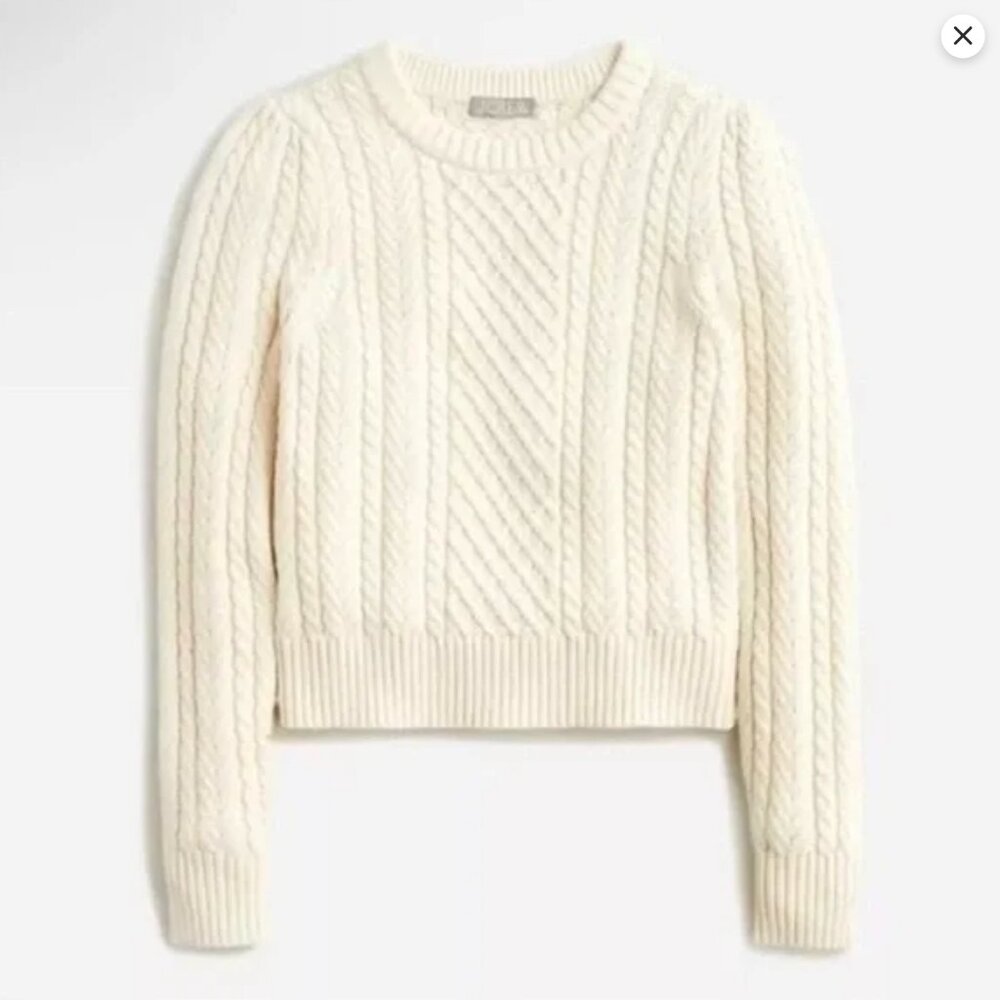 J Crew Cableknit Sweater
